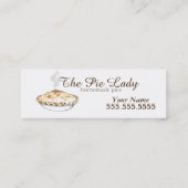 Die Torten-Dame Visitenkarten Mini Visitenkarte (Rückseite)
