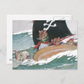 Die Torten und der große Beängstigende Fisch Postkarte (Vorne/Hinten)