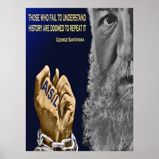 Die Tote Geschichte wiederholt sich. 45,7 cm x 61  Poster (Vorne)