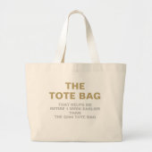 Die Tote-Tasche Parody Rebereien früh Jumbo Stoffbeutel (Vorne)