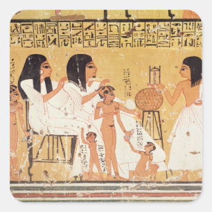 Die Toten, ihre Familie und ihre Diener Quadratischer Aufkleber