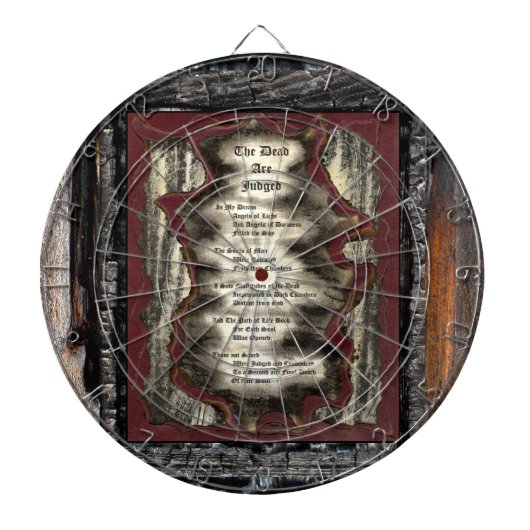 Die Toten werden beurteilt Dartscheibe (vorne)