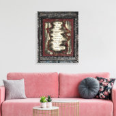 Die Toten werden beurteilt Leinwanddruck (Insitu (Wohnzimmer))