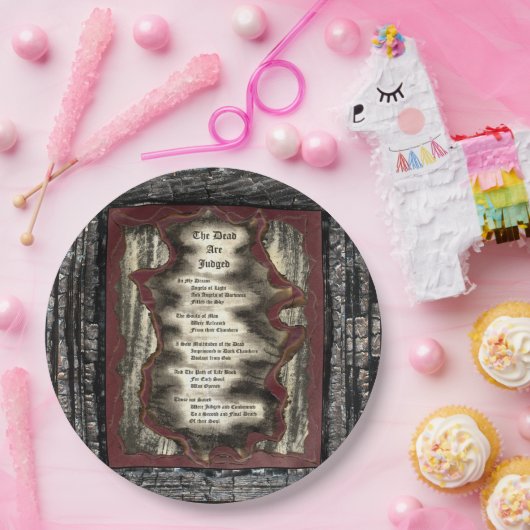 Die Toten werden beurteilt Pappteller (Party)