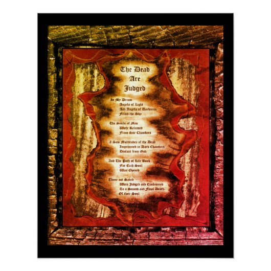 Die Toten werden beurteilt Poster (Vorderseite)