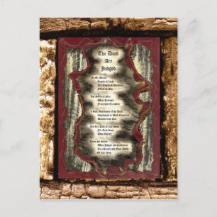 Die Toten werden beurteilt Postkarte