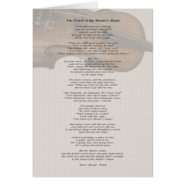 Die Touch der Hand des Meisters (Vorne)