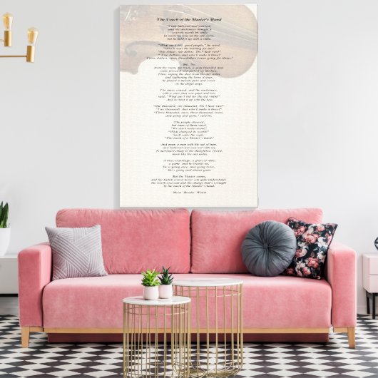 Die Touch der Hand des Meisters Leinwanddruck (Insitu (Wohnzimmer))