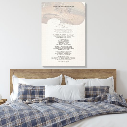 Die Touch der Hand des Meisters Leinwanddruck (Insitu (Schlafzimmer))