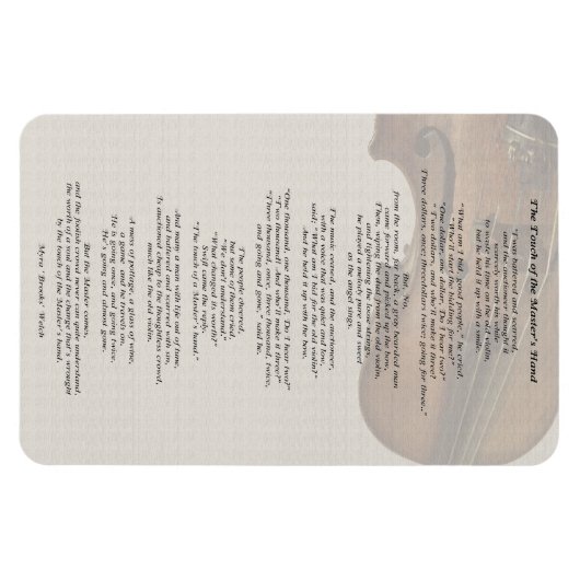 Die Touch der Hand des Meisters Magnet (Horizontal)