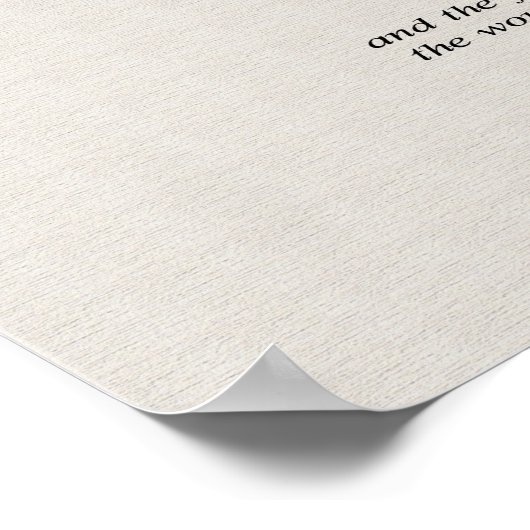 Die Touch der Hand des Meisters Poster (Ecke)