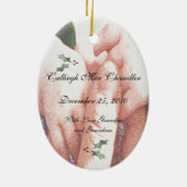 Die Touch eines Enkelkindes Keramikornament (Hinten)