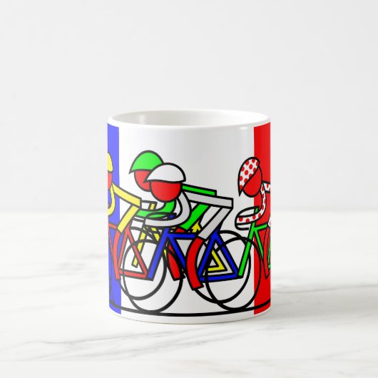 Die Tour Ankunft in Paris Kaffeetasse (Mittel)
