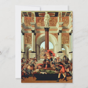 Die Tragödie der Lucretia von Sandro Botticelli Einladung