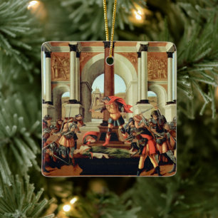 Die Tragödie der Lucretia von Sandro Botticelli Keramikornament