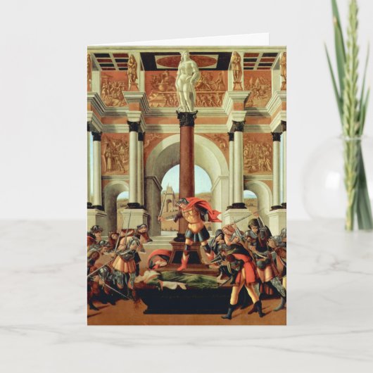 Die Tragödie von Lucretia durch Sandro Botticelli Karte (Vorderseite)