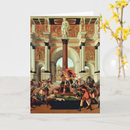 Die Tragödie von Lucretia durch Sandro Botticelli Karte (Gelbe Blume)