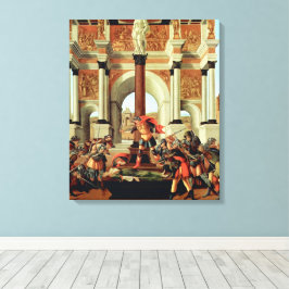 Die Tragödie von Lucretia durch Sandro Botticelli Leinwanddruck
