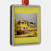 DIE "TRAIN LOVER'S"-CHRISTMAS-ORNATION SILBERNES ORNAMENT (Rechts)