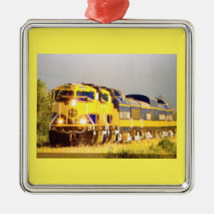 DIE "TRAIN LOVER'S"-CHRISTMAS-ORNATION SILBERNES ORNAMENT