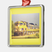 DIE "TRAIN LOVER'S"-CHRISTMAS-ORNATION SILBERNES ORNAMENT (Links)
