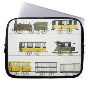 Die Trainer, die auf der Eisenbahn beschäftigt Laptopschutzhülle