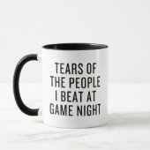 Die Tränen der Leute, die ich am Game Night Funny Tasse (Links)