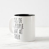 Die Tränen der Leute, die ich am Poker Beat Funny Zweifarbige Tasse (Vorderseite Links)