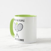 Die Tränen der Leute, die ich bei Tennis Funny sch Tasse (Vorderseite Links)