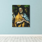 Die Tränen des Heiligen Peter, Ende der 1580er Jah Leinwanddruck (Insitu (Holzboden))