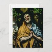 Die Tränen des Heiligen Peter, Ende der 1580er Jah Postkarte (Vorne/Hinten)