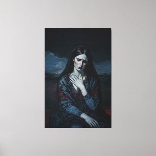 Die Tränen des Sturms Leinwanddruck (Vorderseite)