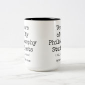 Die Tränen meiner philosophischen Schüler wärmen i Zweifarbige Tasse (Mittel)