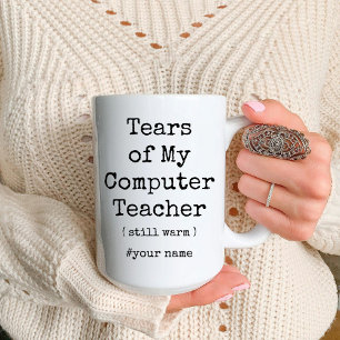 Die Tränen meines Computerlehrers wärmen immer noc Zweifarbige Tasse