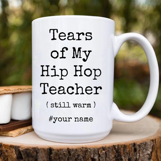 Die Tränen meines Hip Hop Lehrers wärmen immer noc Zweifarbige Tasse