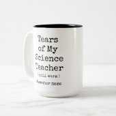 Die Tränen meines naturwissenschaftlichen Lehrers Zweifarbige Tasse (Vorderseite Links)