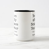 Die Tränen meines naturwissenschaftlichen Lehrers Zweifarbige Tasse (Mittel)
