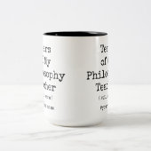 Die Tränen meines Philosophielehrers noch immer wä Zweifarbige Tasse (Mittel)
