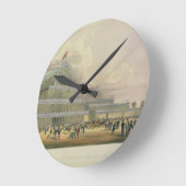 Die Transept des Kristallpalastes vom Princ Runde Wanduhr (Winkel)