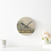 Die Transept des Kristallpalastes vom Princ Runde Wanduhr (Zuhause)