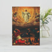 Die Transformation Jesu Christi Einladung (Stehend Vorderseite)