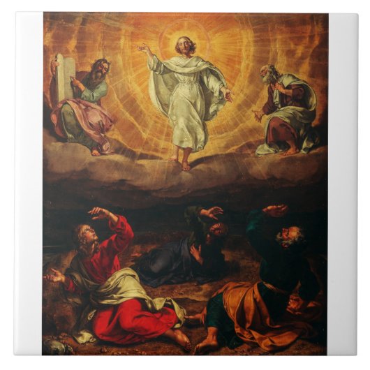 Die Transformation Jesu Christi Fliese (Vorderseite)