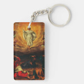 Die Transformation Jesu Christi Schlüsselanhänger (Rückseite)