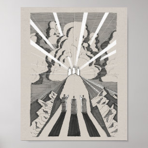 Die Transformation - Jesus, Mose und Elija Poster