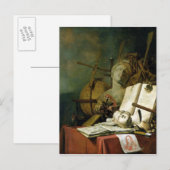 Die Transienz aller irdischen Dinge, c.1660 Postkarte (Vorne/Hinten)