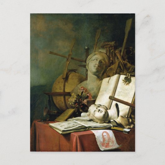 Die Transienz aller irdischen Dinge, c.1660 Postkarte (Vorderseite)