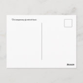 Die Transparenz der verwurzelten Herzen Postkarte (Rückseite)