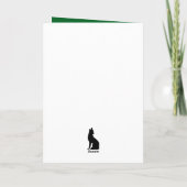 Die Trashy Duo Niedliche Tiere Weihnachtsgrüße Karte (Rückseite)