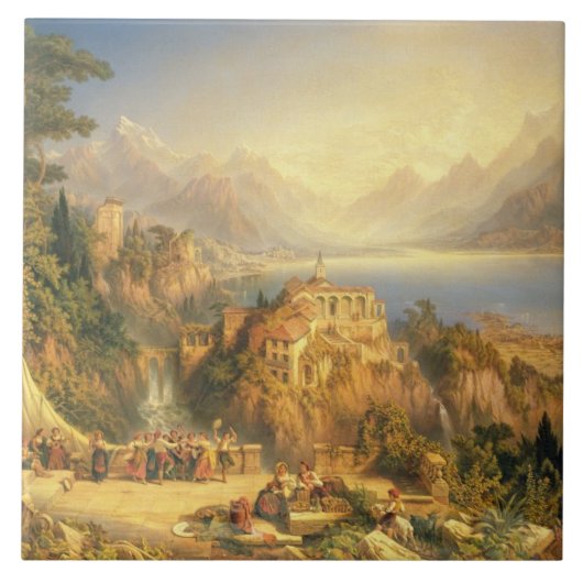 Die Trauben-Ernte feiern, See Orta, Norden es Fliese (Vorderseite)