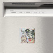 Die Traubenernte aus dem 13. Jahrhundert Magnet (In Situ (Geschirrspüler))